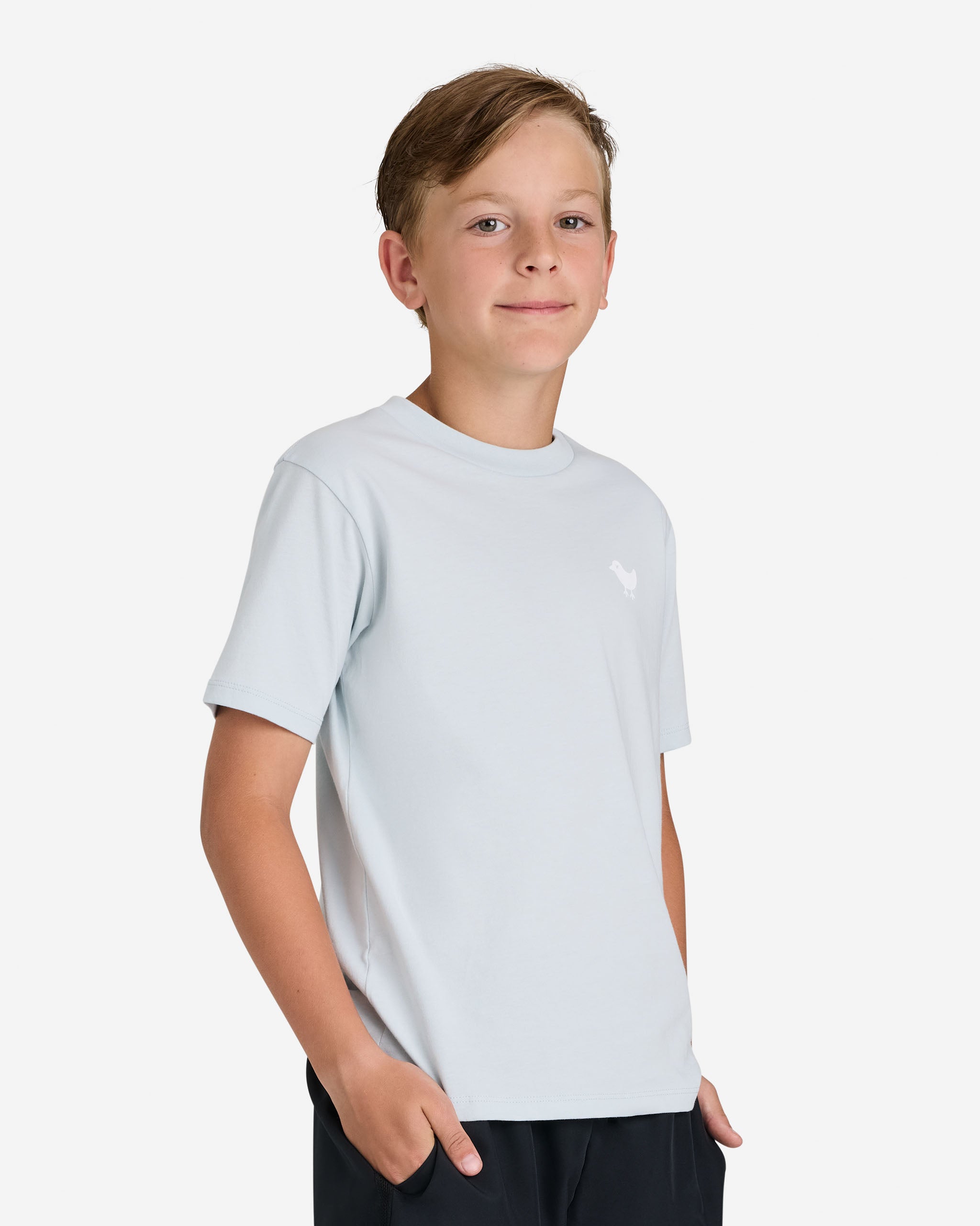 Youth Bad Tee - Ballad Blue-Youth T-Shirt-Bad Birdie