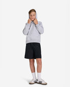 Youth Fairway Fleece Hoodie - Heather Grey-Youth Sweatshirt-Bad Birdie