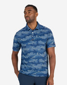 Men's Frostbite - Azure-Men's Polo-Bad Birdie