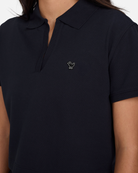 Rib Collar Polo-Women's Polo-Bad Birdie