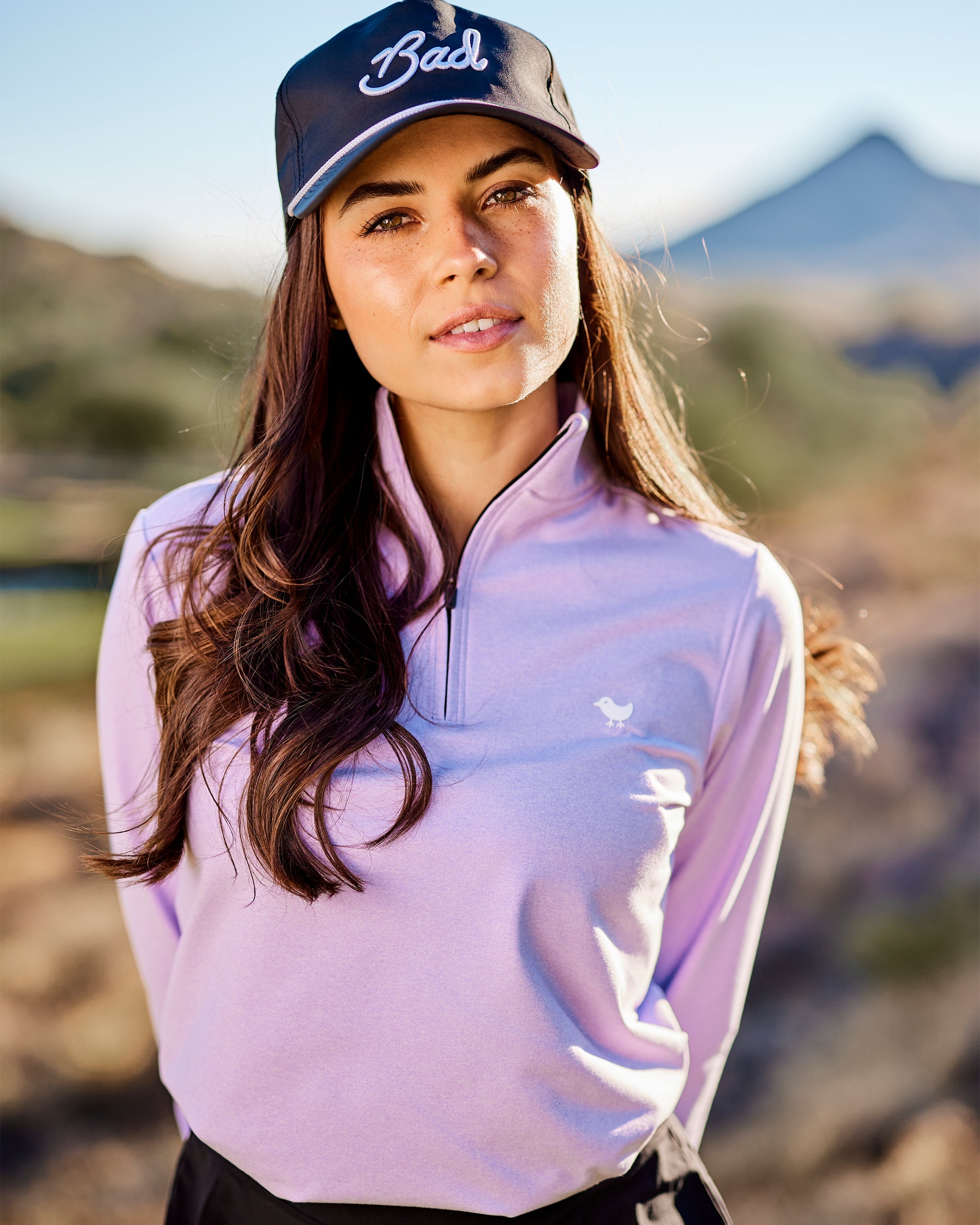 Purple Rose Quarterzip - Bad Birdie