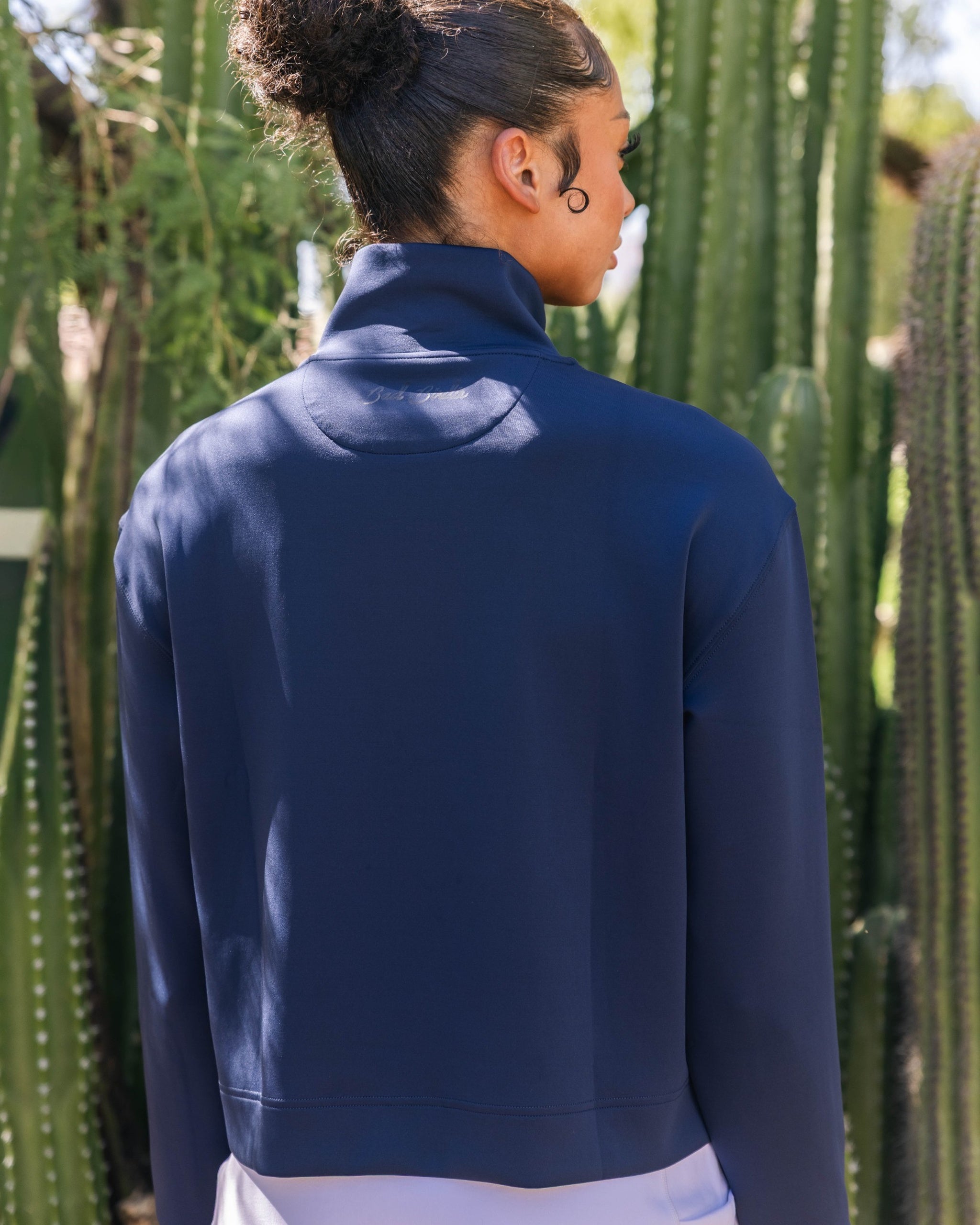 University of Arizona - At Ease Quarterzip - Dark Navy-Women's Quarterzip-Bad Birdie